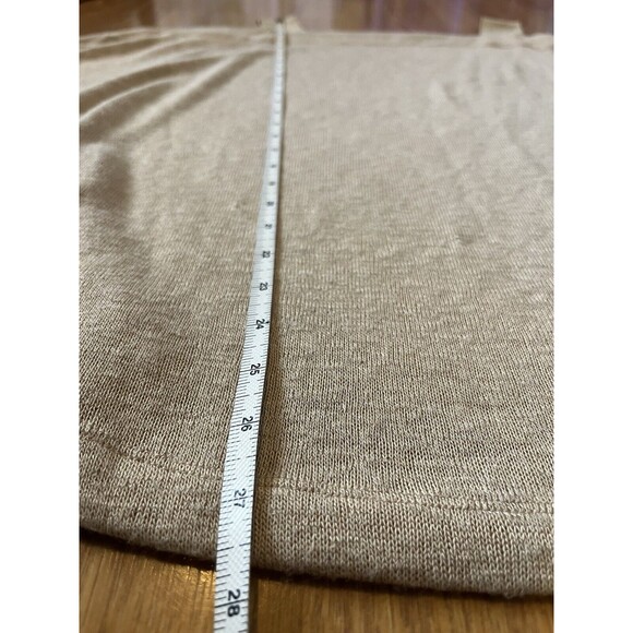 Soft Surroundings Camel Color Valencia Cold Shoulder Sweater Size Medium - Picture 8 of 9